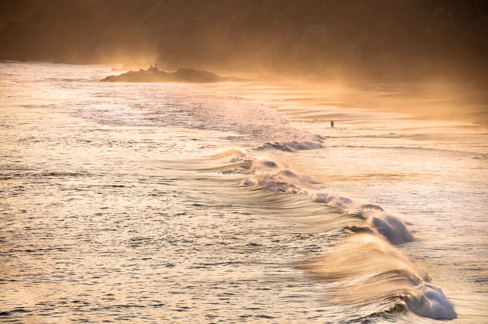 misty morining at Playa Mermejita, Mexico