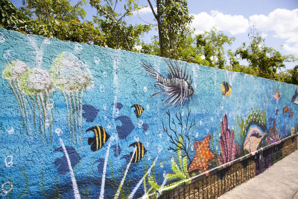 street mural in Cozumel