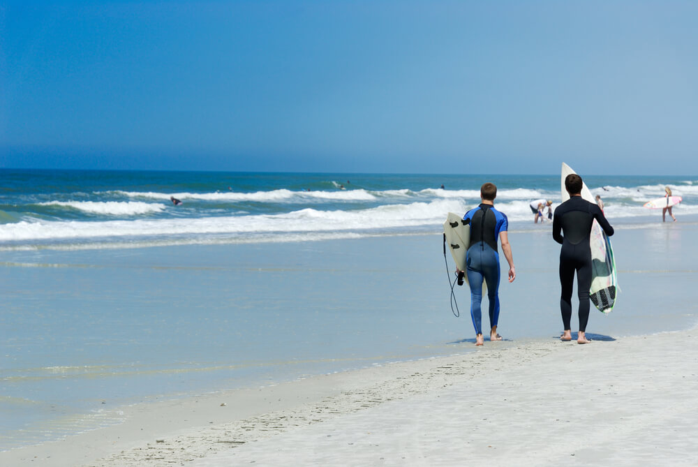 surfers in Cozumel