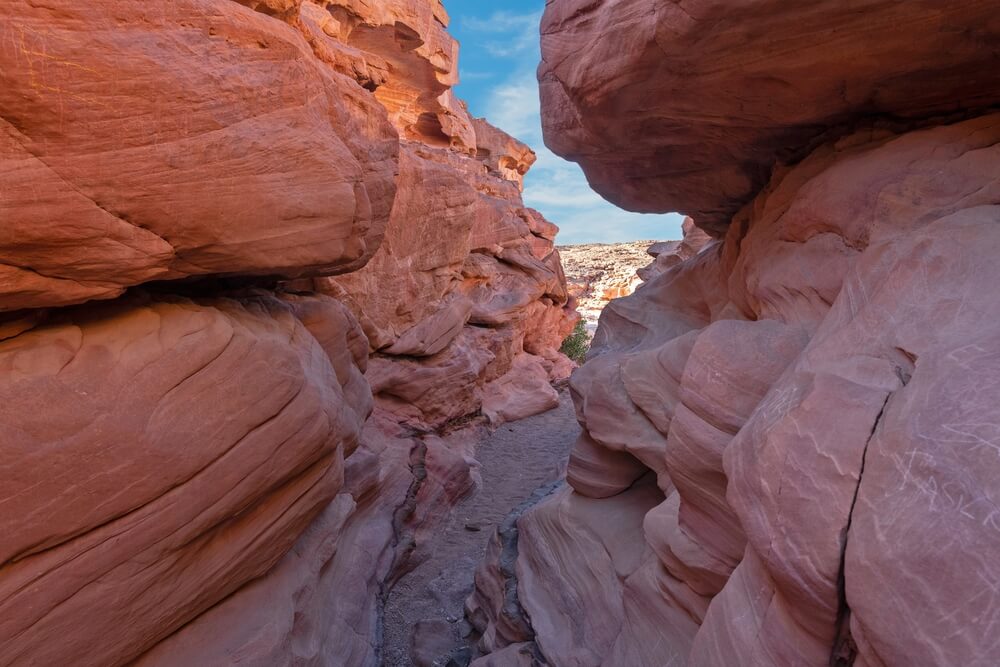 red canyon in Abu Galum Egypt 