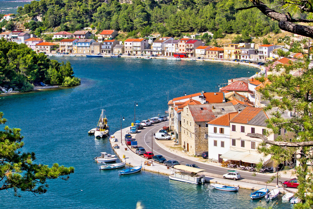 Novigrad coastline in Istria Croatia