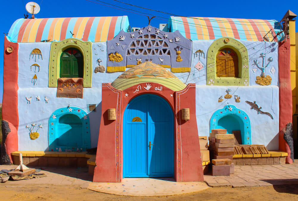 Nubian village colorful home