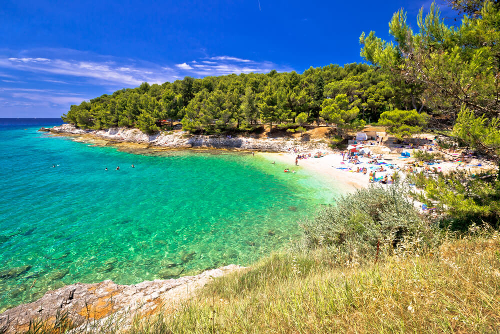 beach in Istria Croatia