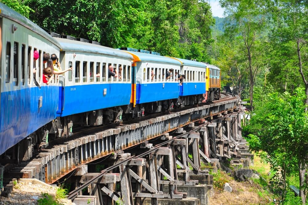 budget train in Thailand