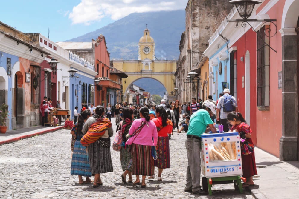 people in Antigua, Guatemala