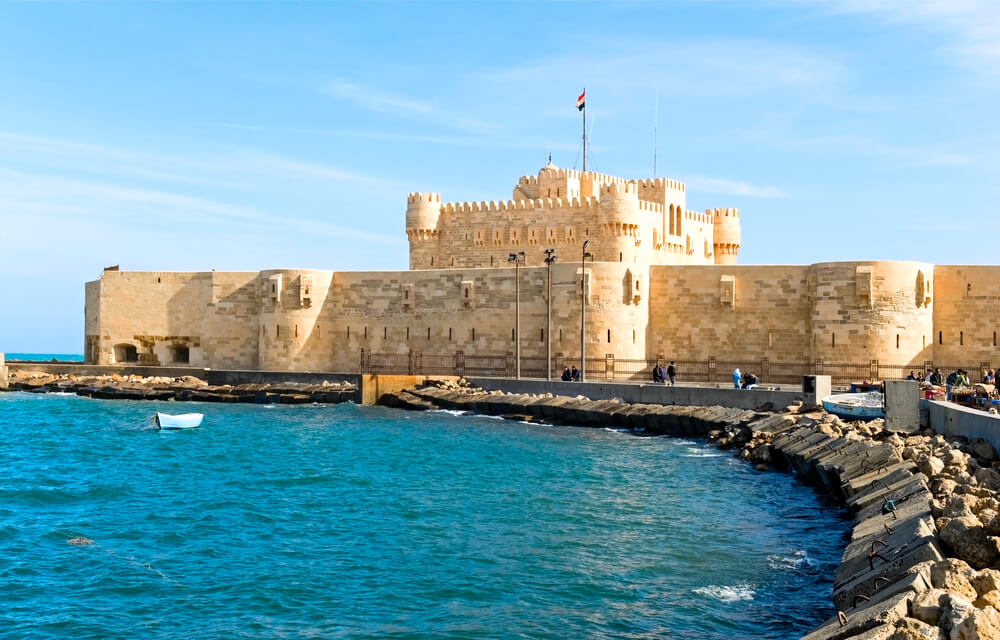 Alexandria fortress and shore are a day trip from Cairo
