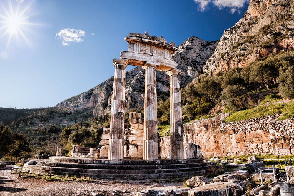 Archaeological Site of Delphi in Greece