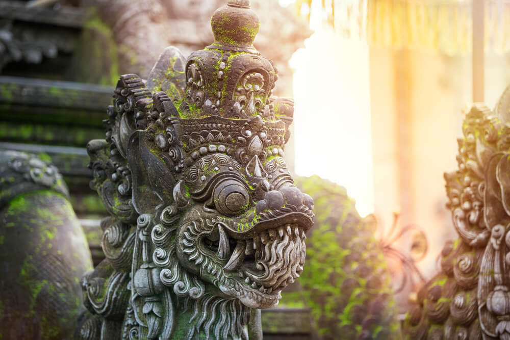 Bali sculpture close up