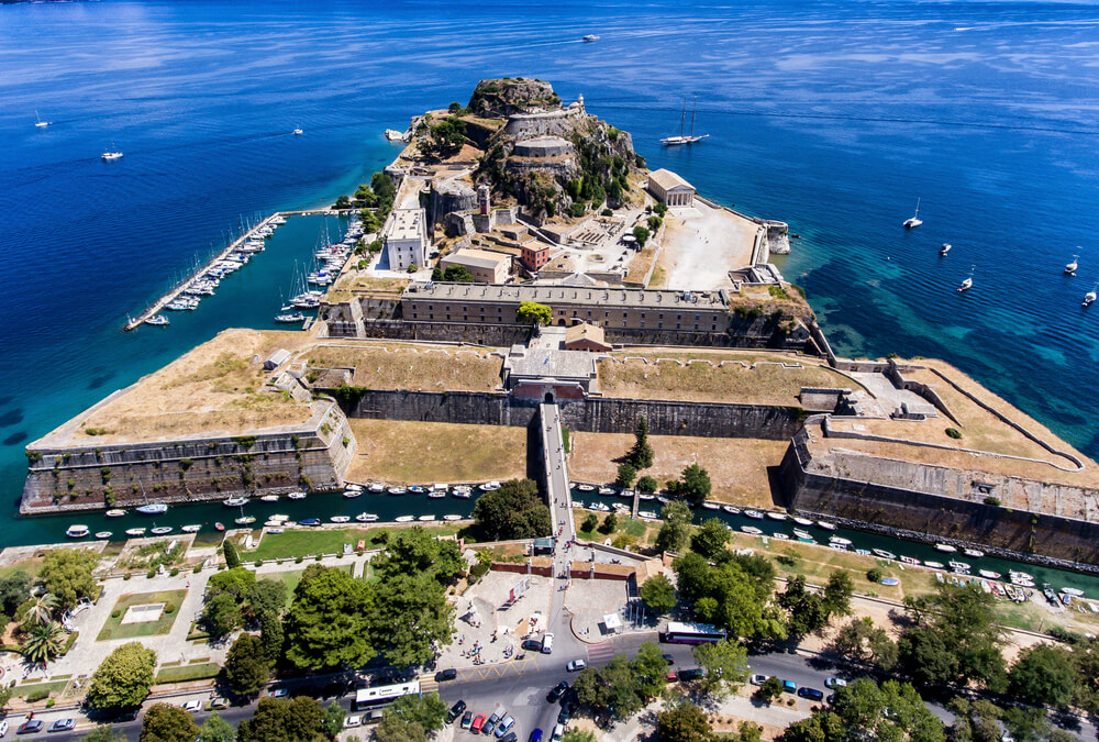 Venetian fortress of Corfu a Unesco site in Greece
