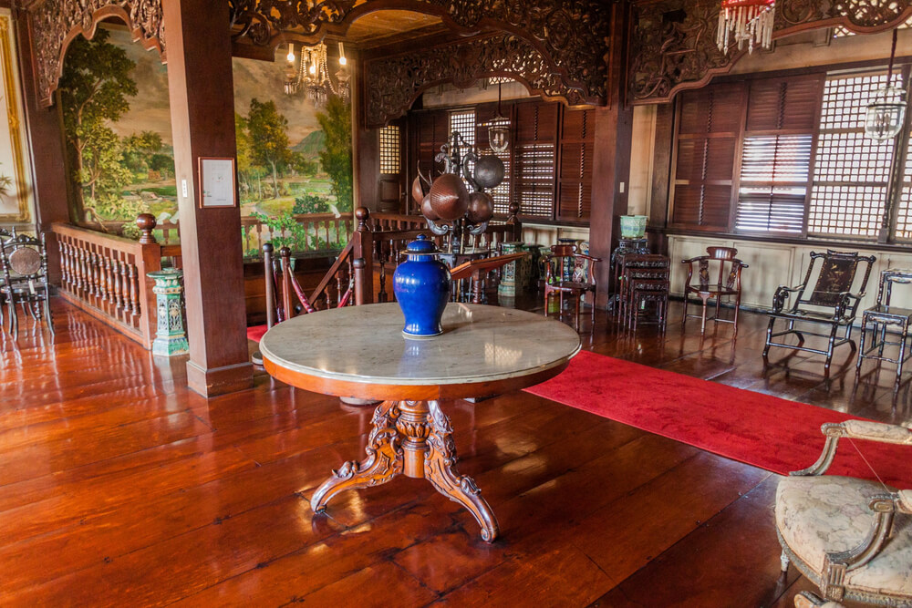 antique table in Barbara's in Intramuros