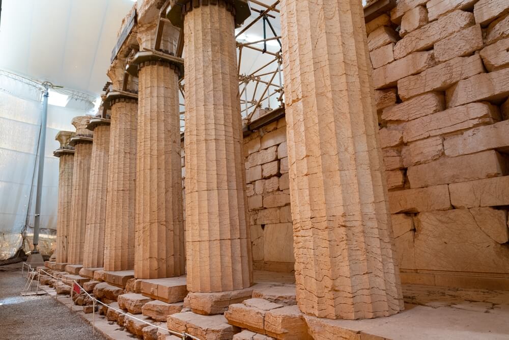 columns UNESCO Temple of Apollo Epicurius Greece