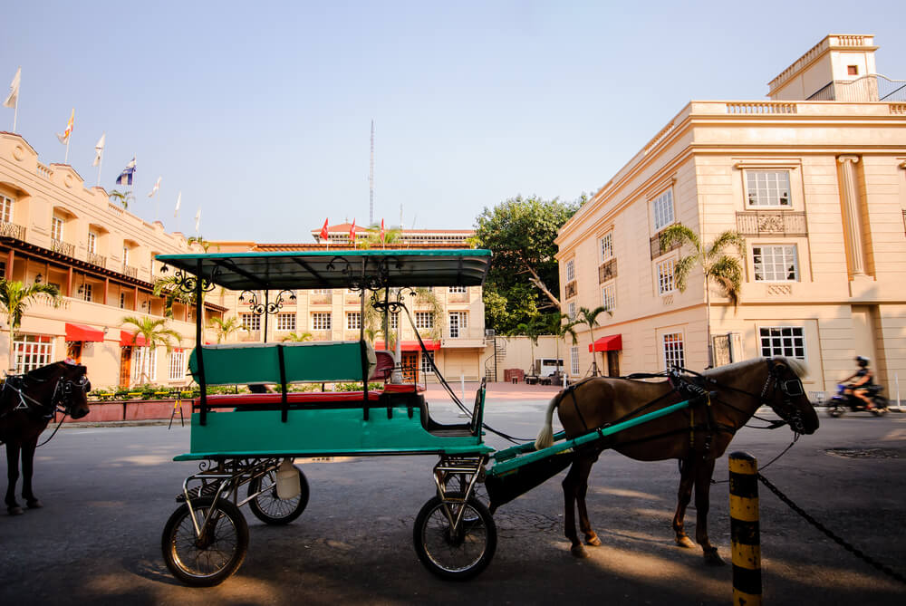 horse and carriage in Intramuros Manila