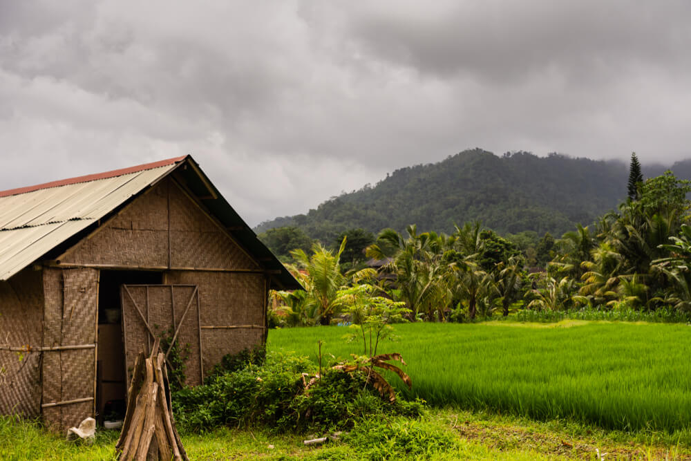 rural home in Sideman, Bali Island Indonesia