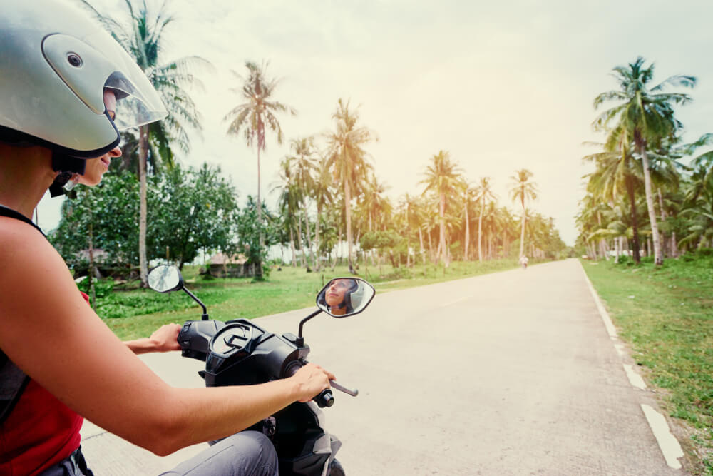 getting around in Thailand by scooter