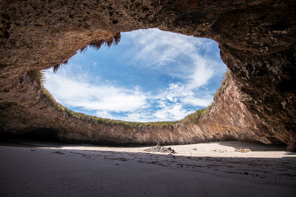 Hidden Beach at Marietas Island.