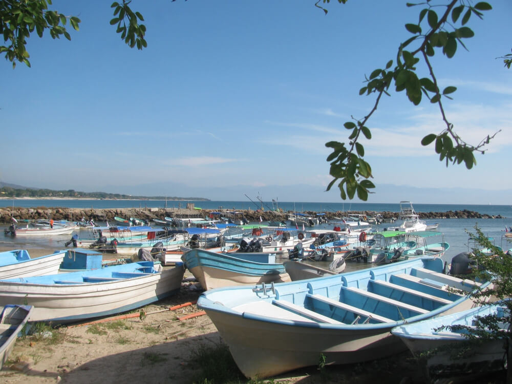 fishing boats in Punta Mita