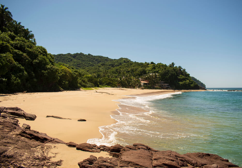 golden sand beach Lo de Marcos Mexico